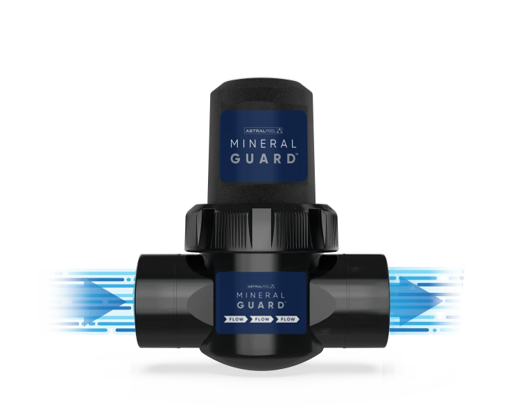 aSTRALpOOL Mineral Guard water filter on a white background
